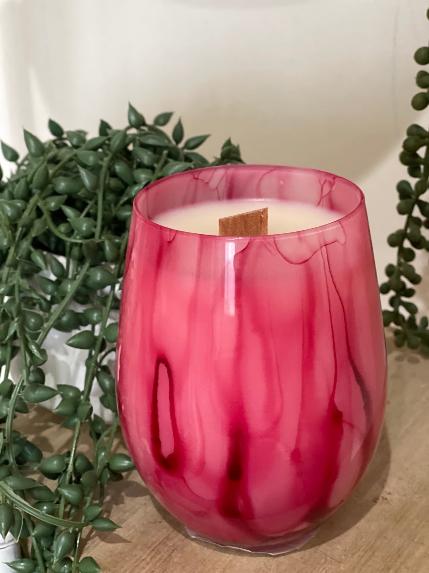 Black Raspberry & Vanilla - Tie dye Pink Renee Candle