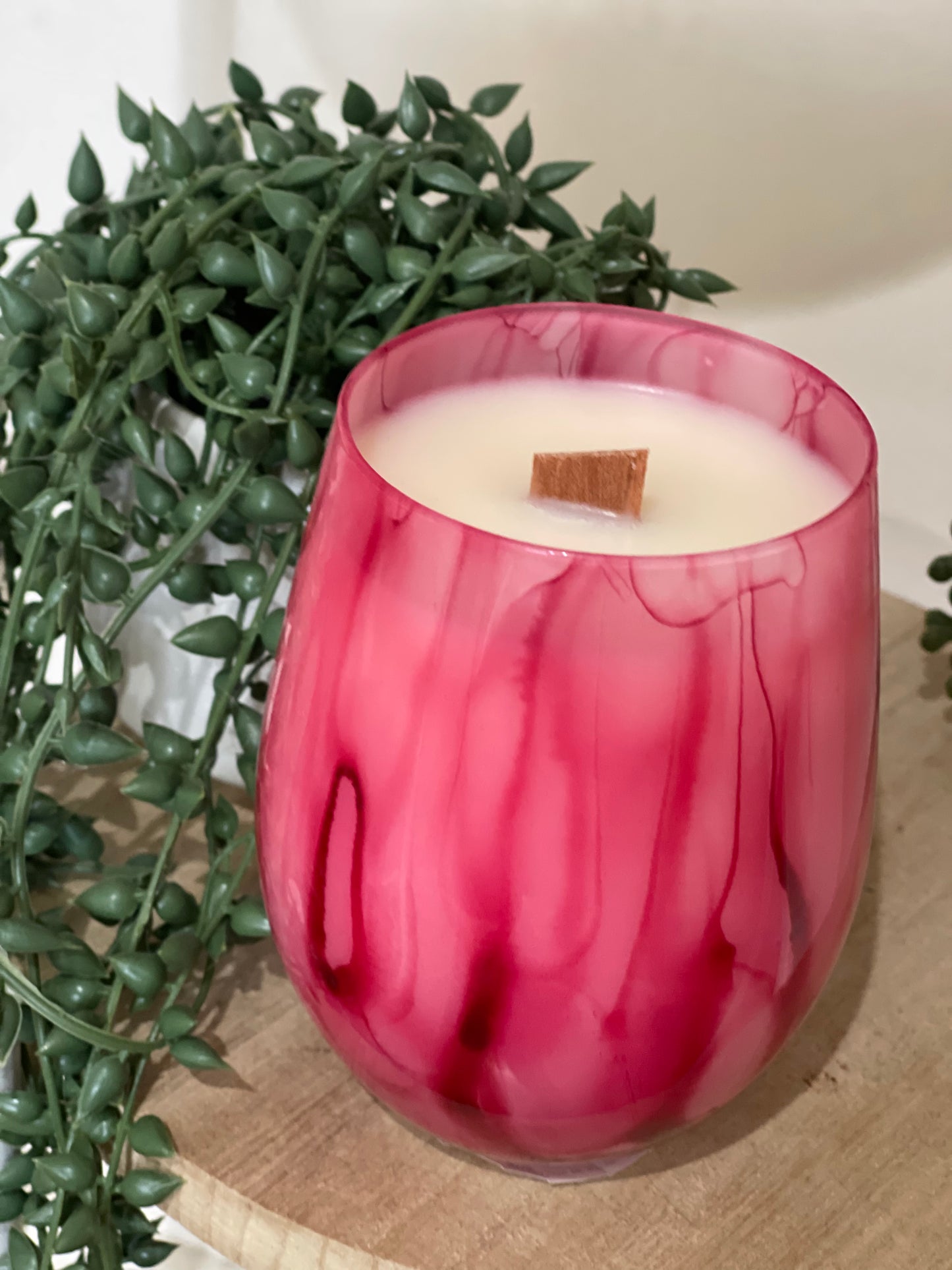 Black Raspberry & Vanilla - Tie dye Pink Renee Candle