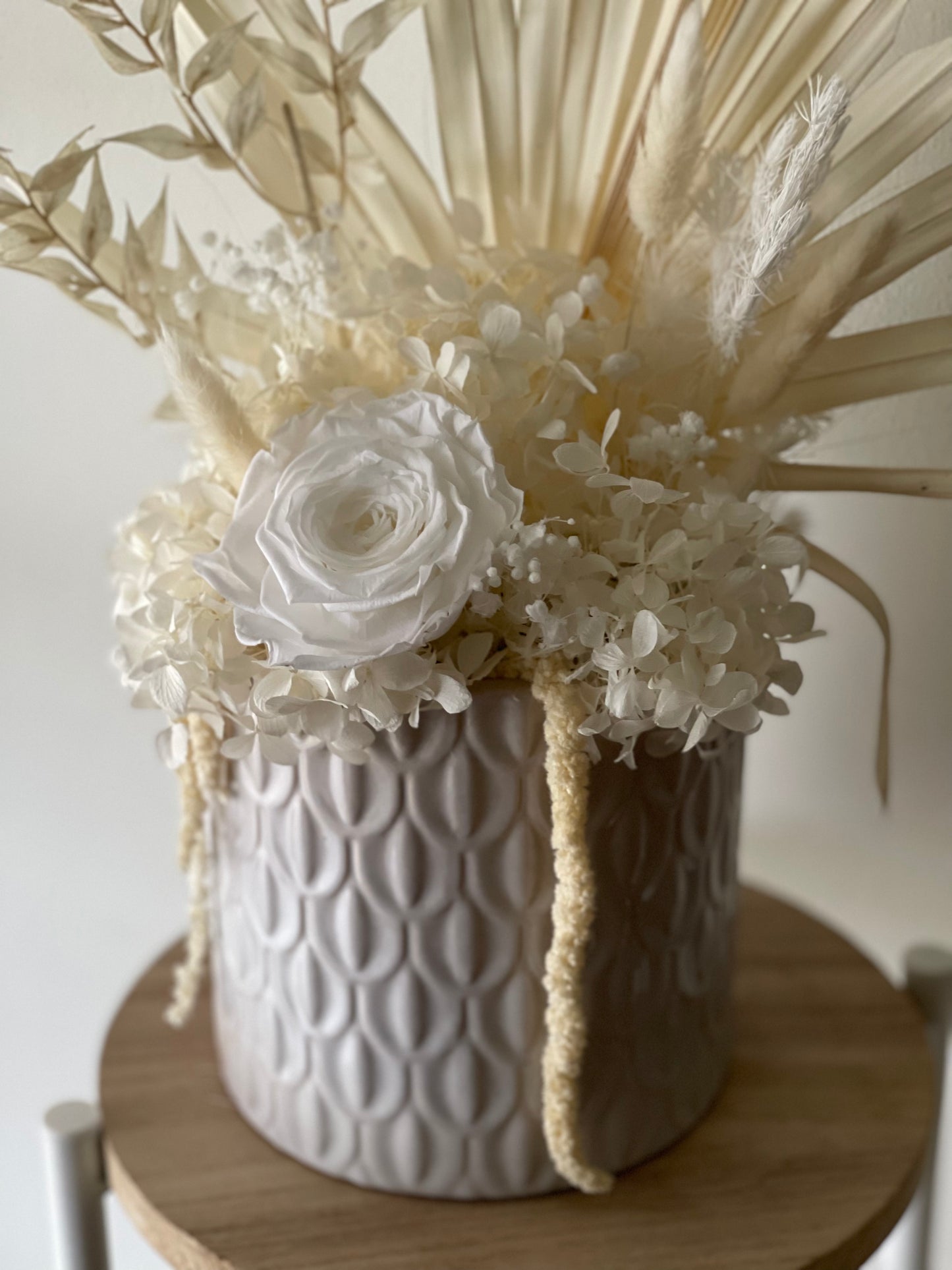 Mega Natural, White & Cream Dried Arrangement