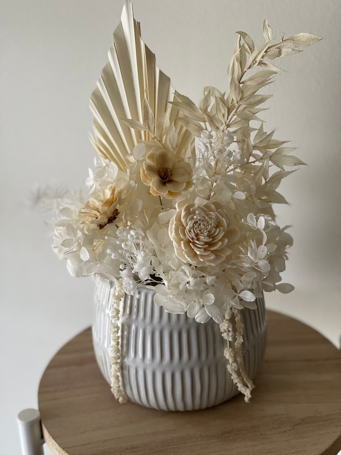 Natural, White & Cream #2 Dried Arrangement