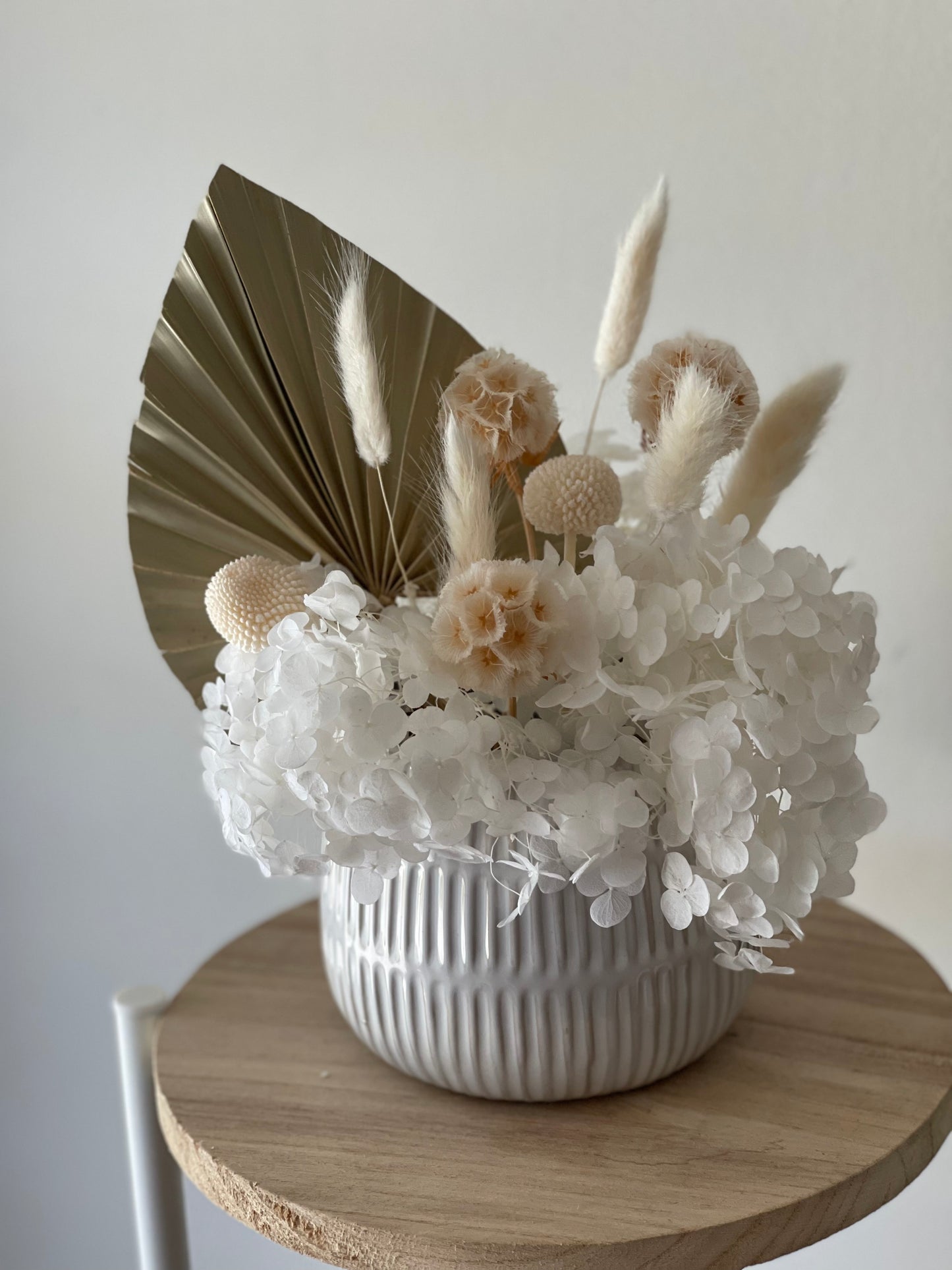 Natural, White & Cream Dried Arrangement