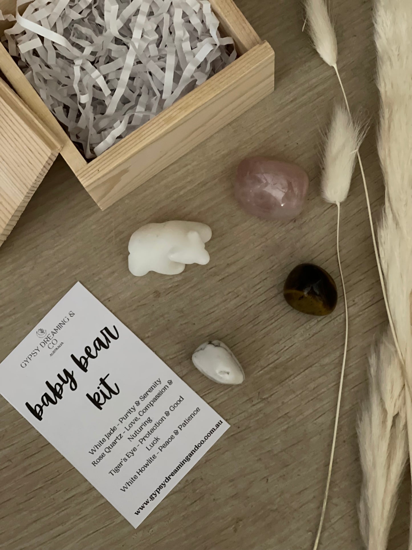 Baby Bear Crystal Kit - Intuitively Chosen