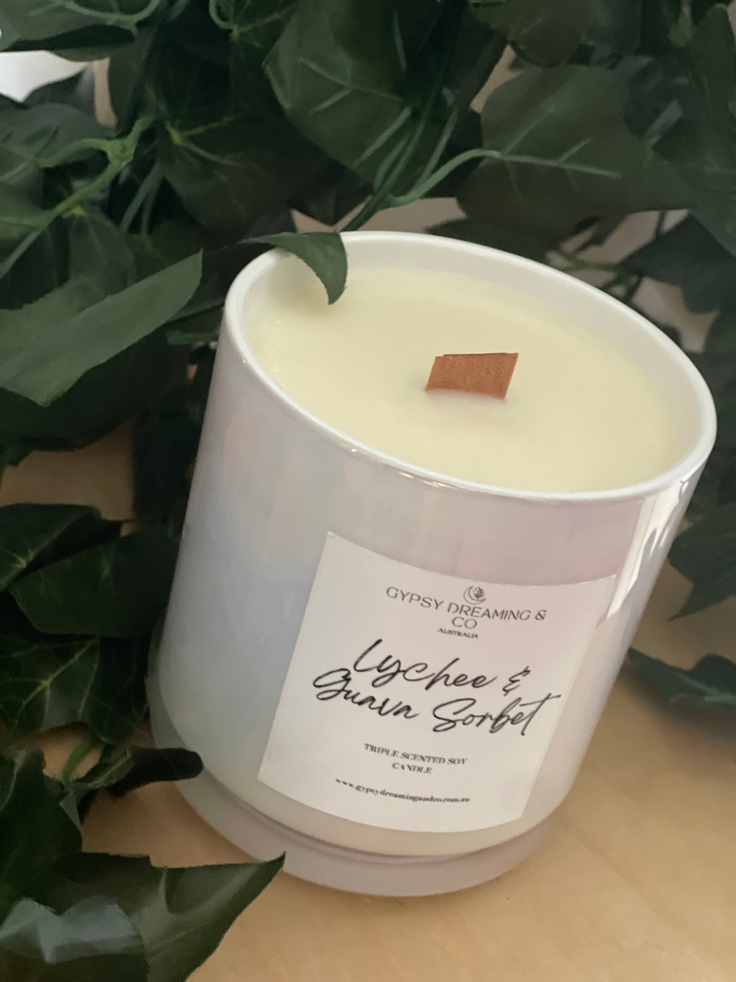 Lychee & Guava Sorbet - Rainbow Aura Candle