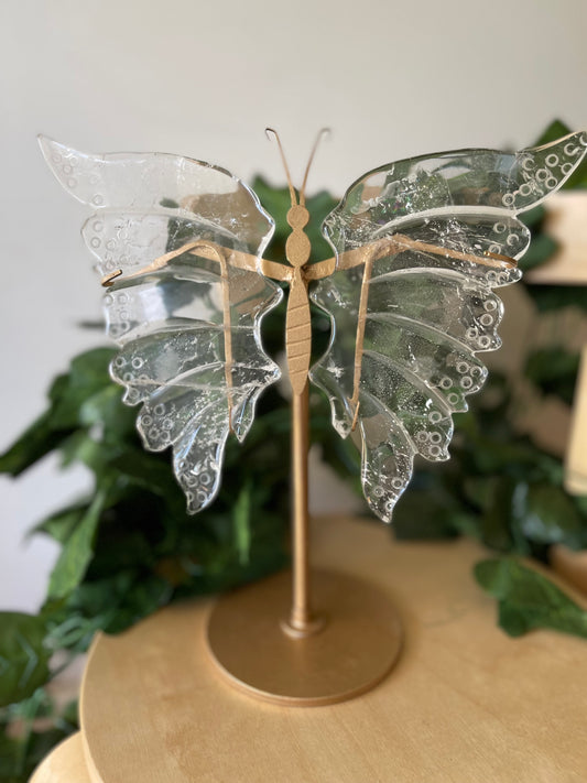 Clear Quartz MEGA Butterfly