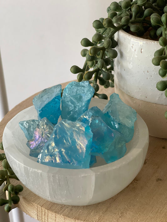 Raw Aqua Aura Quartz  - Intuitively Chosen