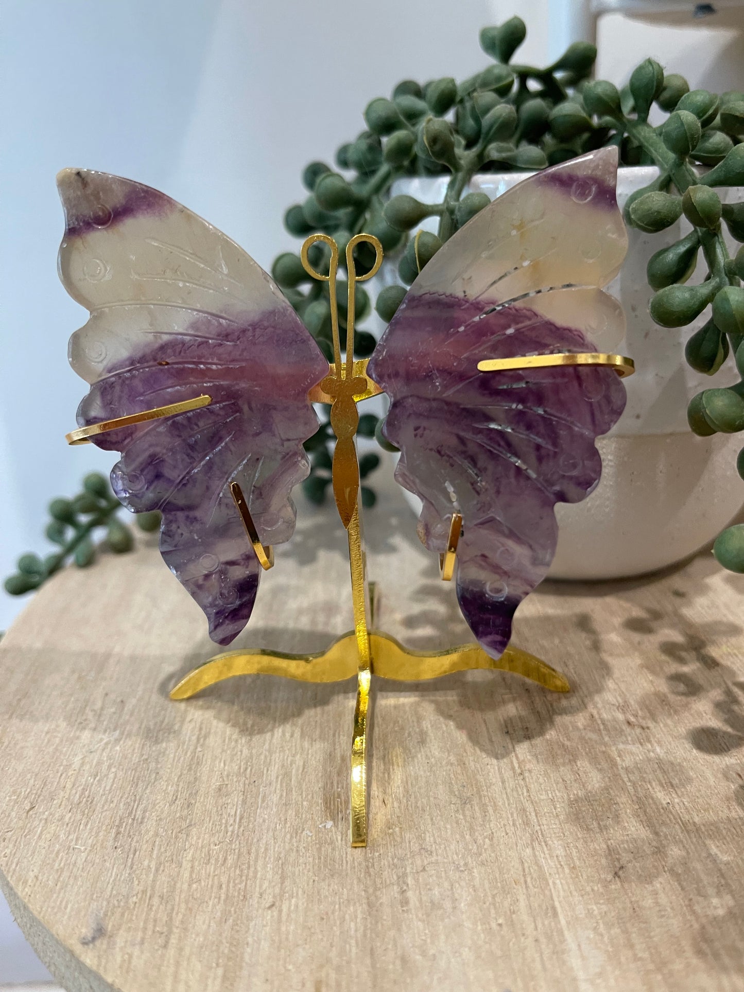 Rainbow Fluorite Butterfly 01