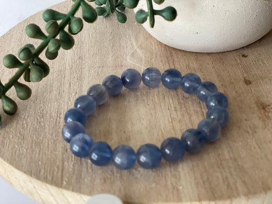 Blue Fluorite  Bracelet - 10mm