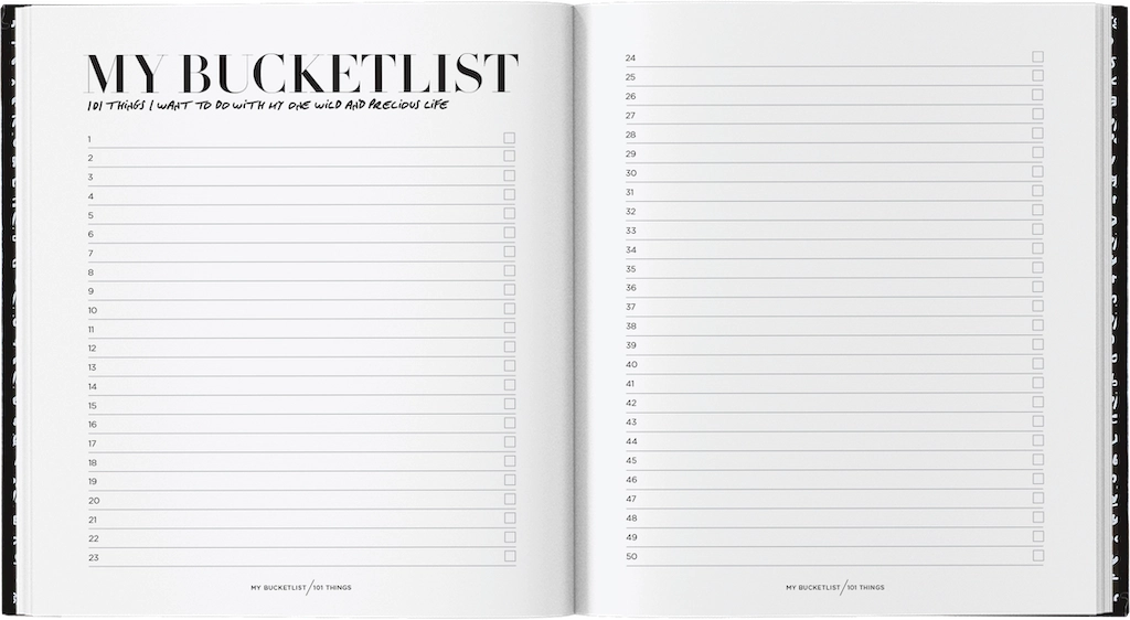 MY BUCKETLIST JOURNAL - Black