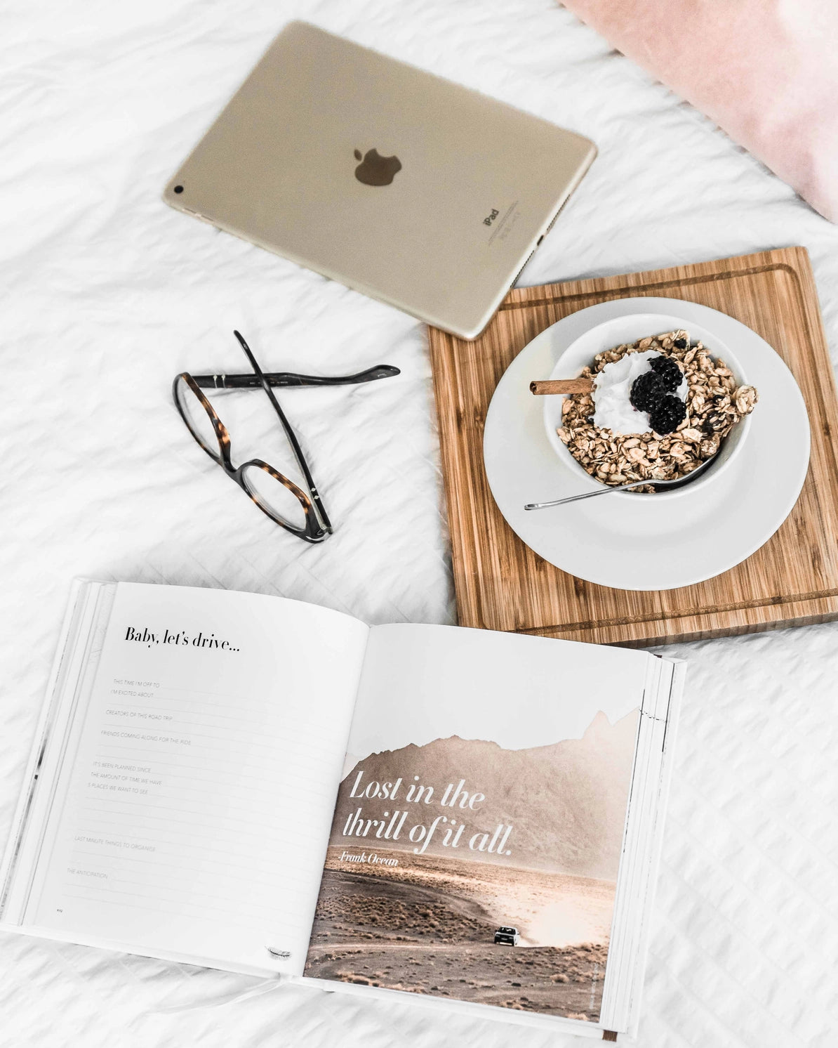 Life’s A Road Trip Journal - White Luxe