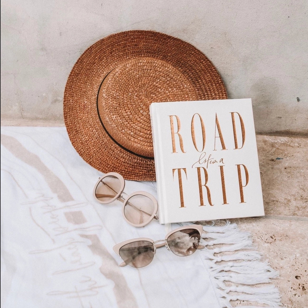 Life’s A Road Trip Journal - White Luxe