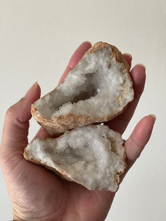 Moroccan Quartz Geode Pair