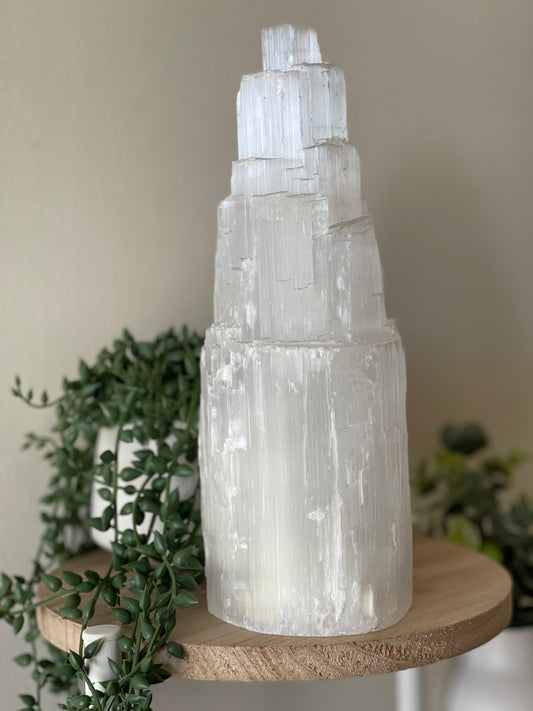 Large Selenite Lamp