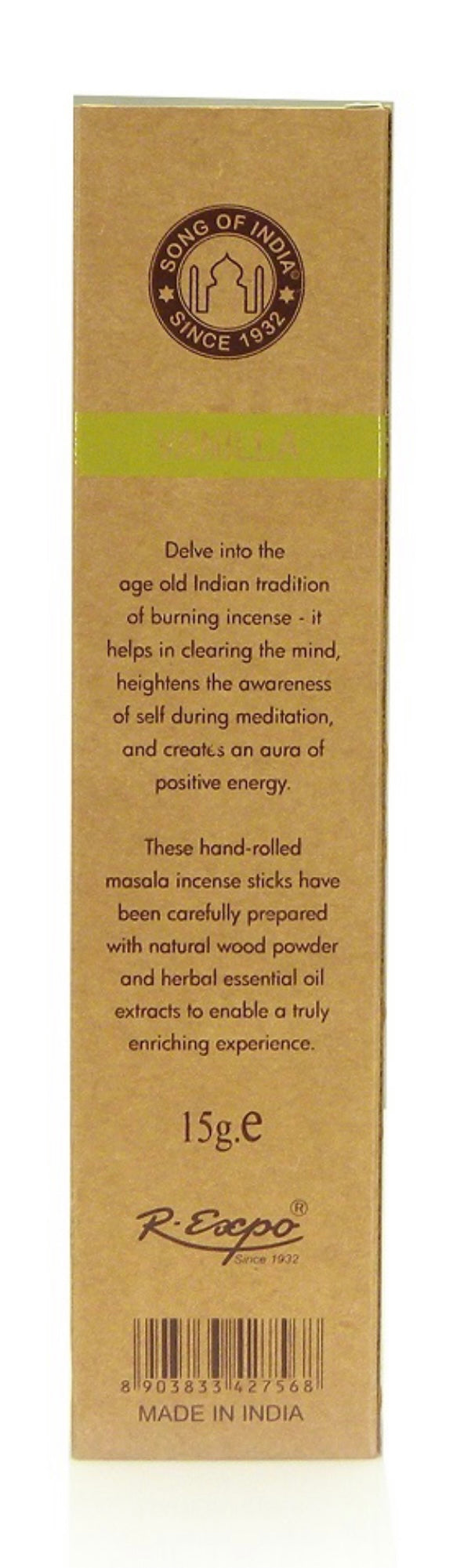 ORGANIC GOODNESS Masala Incense - VANILLA