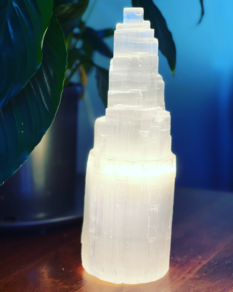 Large Selenite Lamp