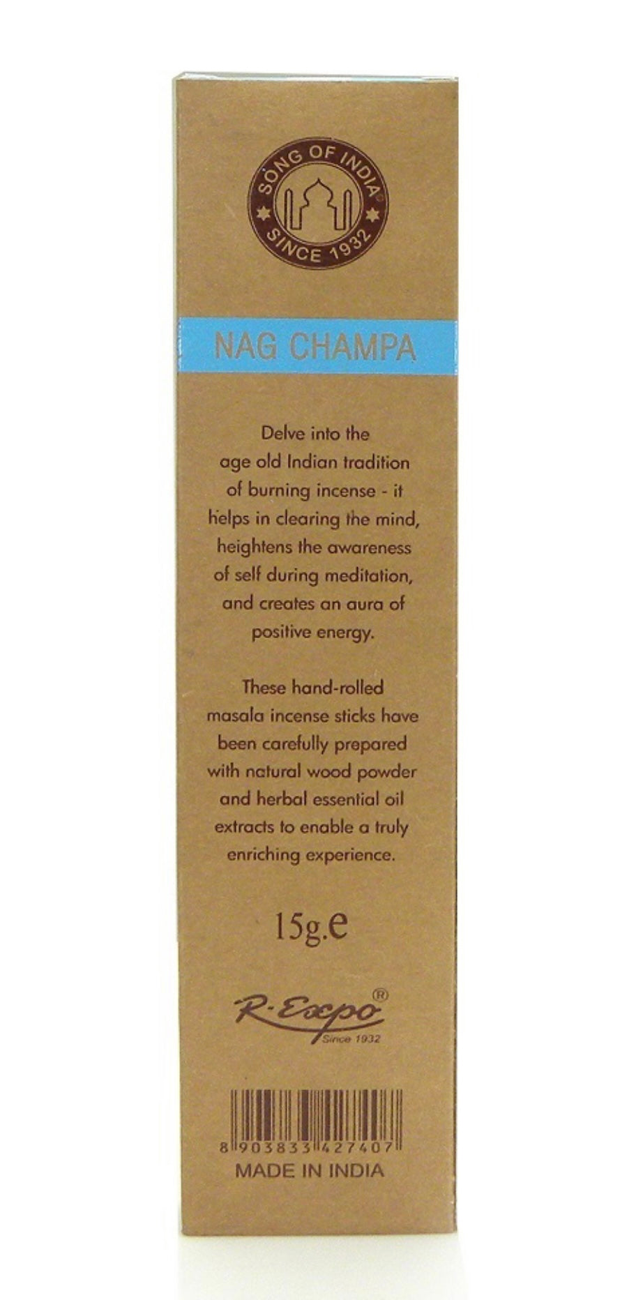 ORGANIC GOODNESS Masala Incense - NAG CHAMPA