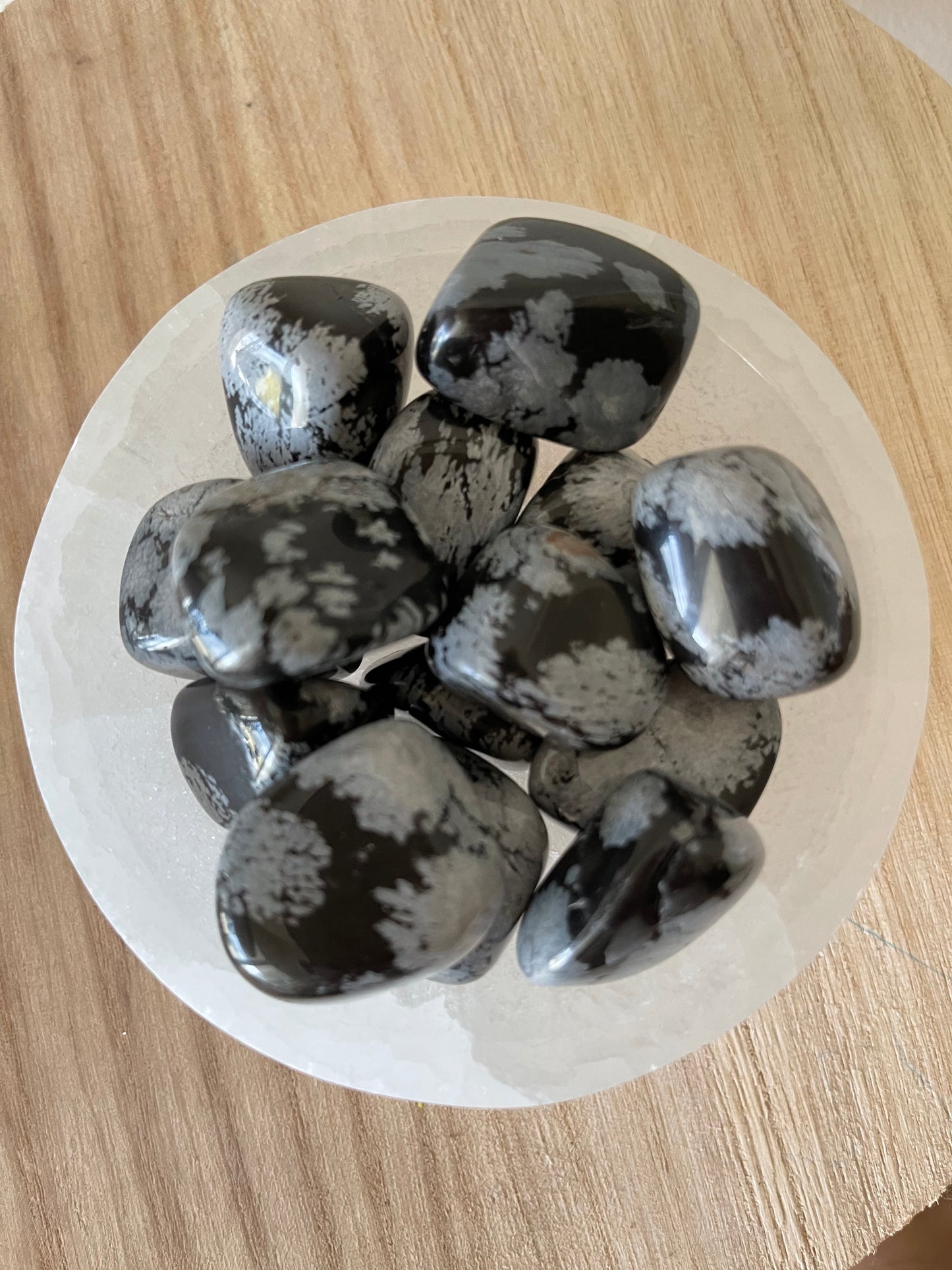 Snowflake Obsidian Tumble - Intuitively Chosen