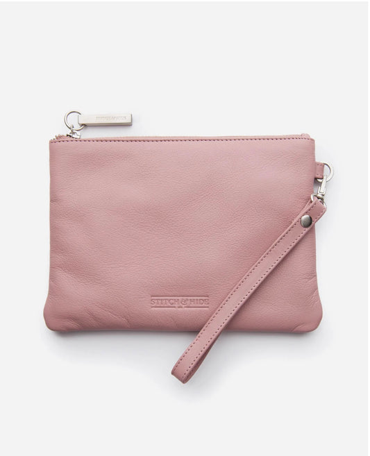 Cassie Clutch - Classic - Dusty Rose